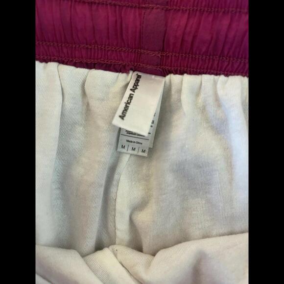 American Apparel Metallic Pink Disco Windsuit Pants Size Medium Nylon - Picture 7 of 8